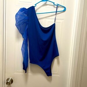 Royal blue bodysuit. Large NWT